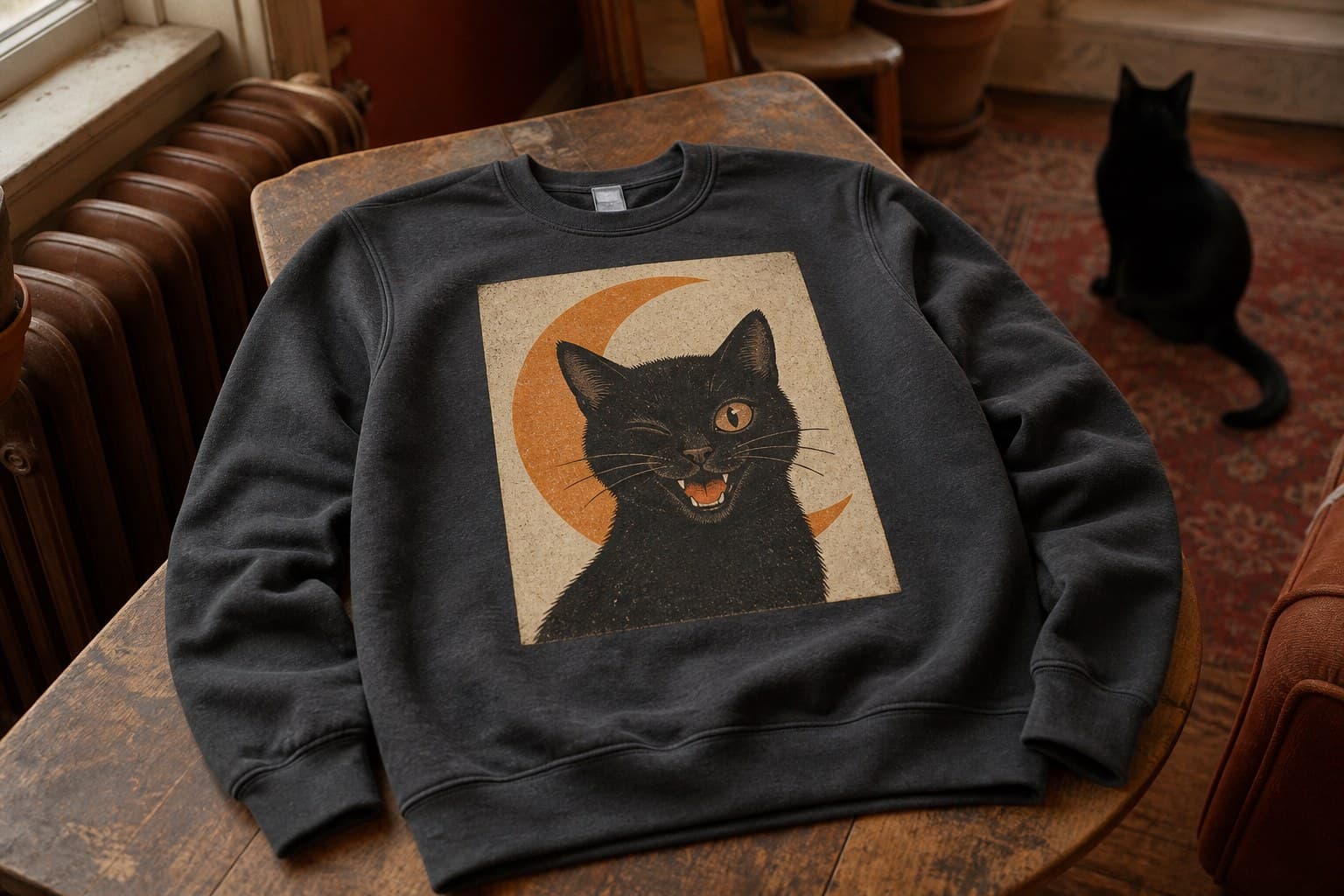 The Arch crewneck, lifestyle mockup